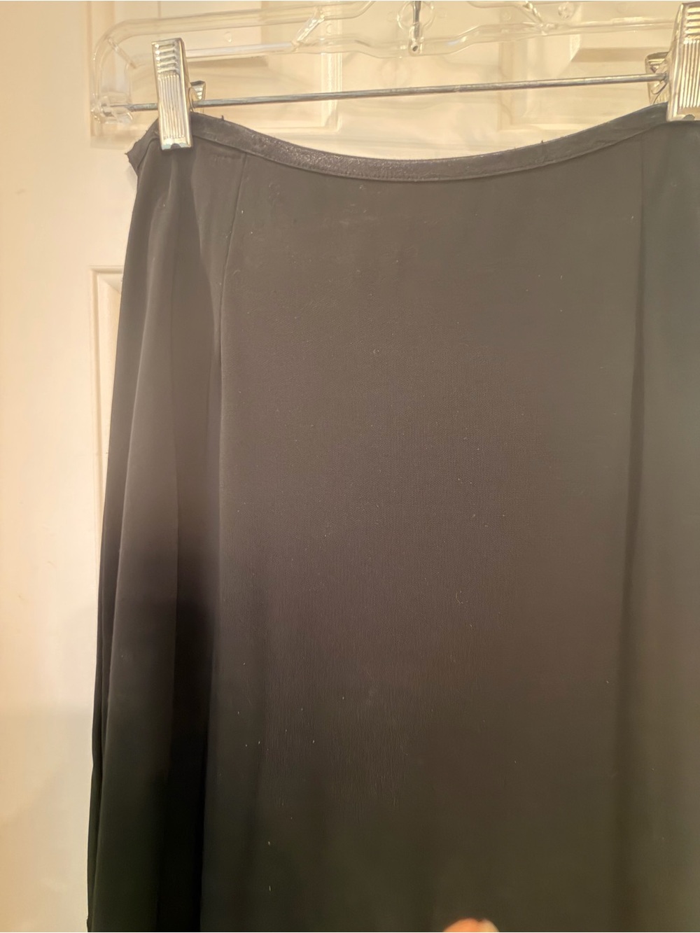 J. Jill Black Knit Swingy Flowy Stretchy Skirt, Pull On Stretch Waist, Sz M - Picture 7 of 16